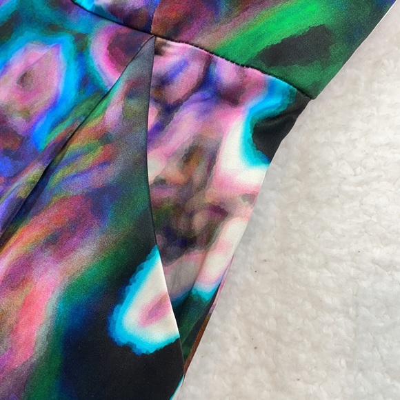 MILLY • Abstract Printed Sleeveless Mini Dress, 4 - Picture 11 of 14